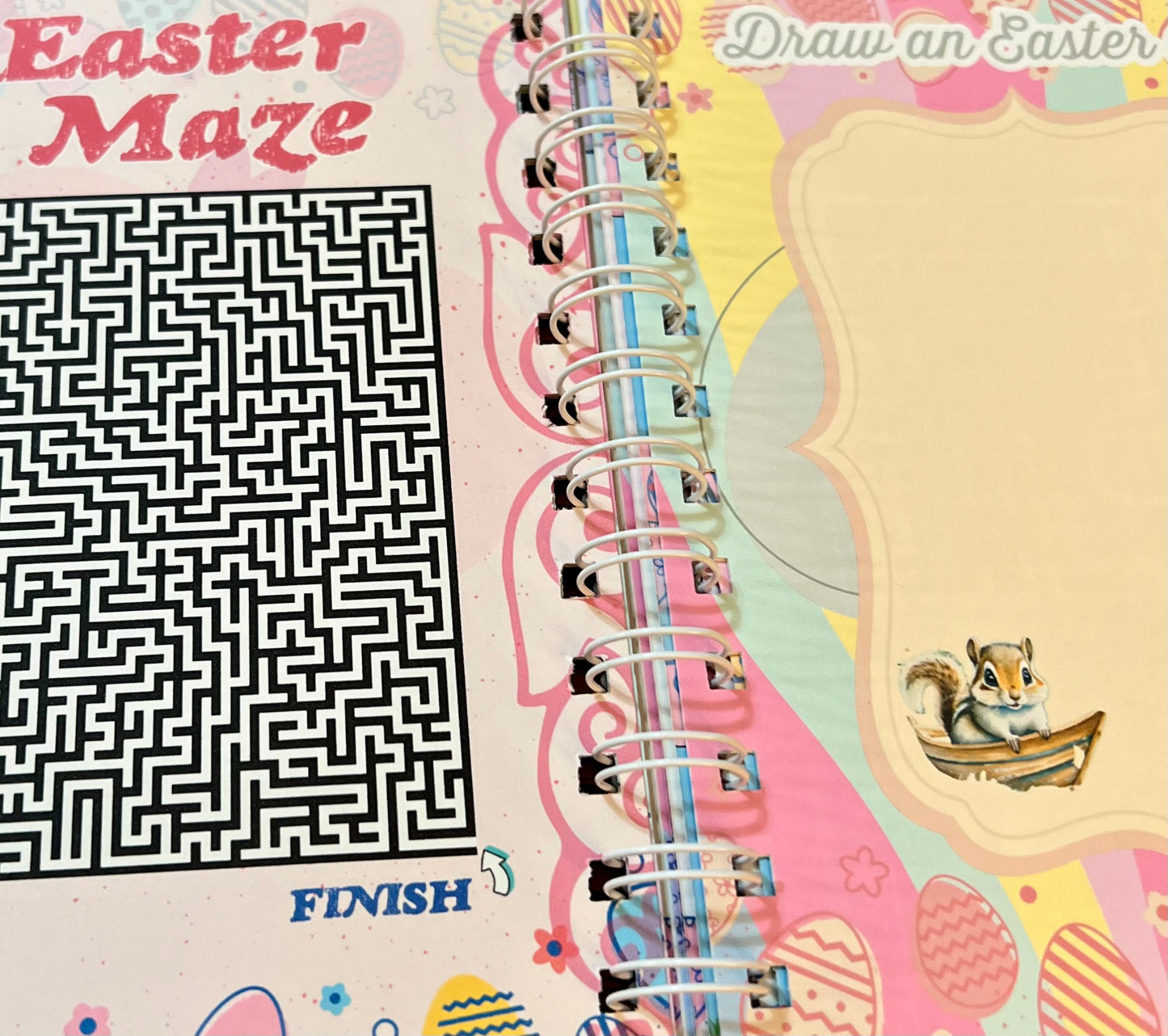 An Easter themed children’s workbook